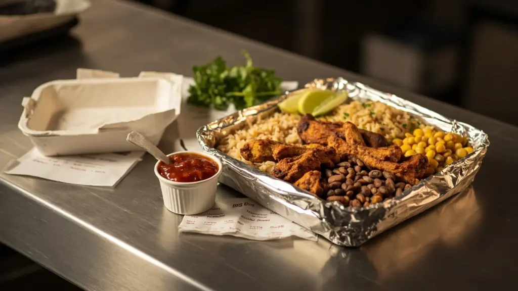 Mexican food delivery order packed for transport